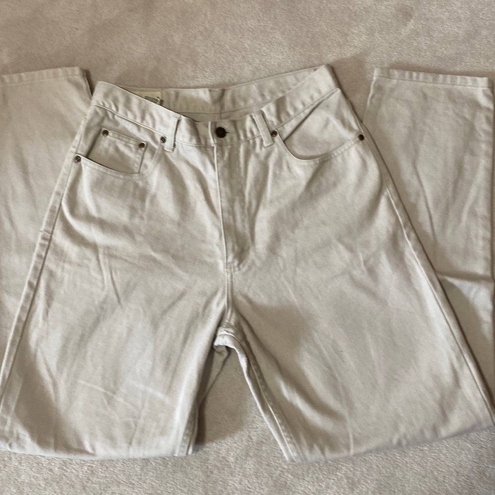 💄Eddie Bauer off white denim jeans